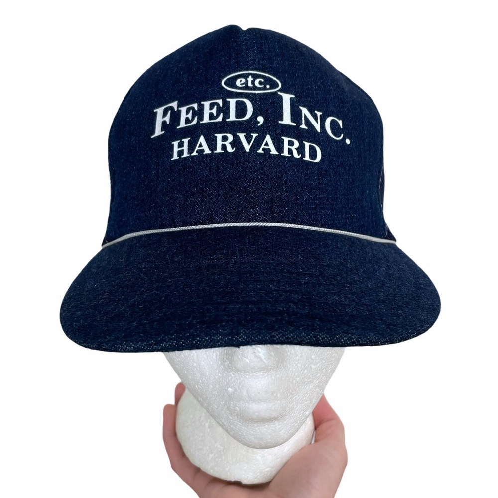 Vintage Feed, Inc. Harvard snapback trucker hat